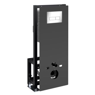 Система инсталляции для унитазов WasserKRAFT Glan 66TLT.010.ME.BL.CH03 с кнопкой смыва