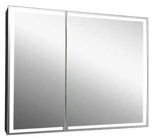 Зеркало-шкаф с подсветкой Continent Mirror Box Black МВК051 100см чёрный