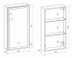 Зеркало-шкаф с подсветкой Continent Mirror Box Black МВК054 правый 35см чёрный