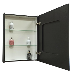 Зеркало-шкаф с подсветкой Continent Mirror Box Black МВК053 60см чёрный