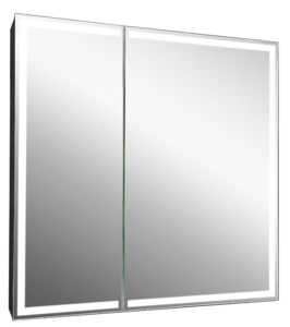 Зеркало-шкаф с подсветкой Continent Mirror Box Black МВК052 80см чёрный
