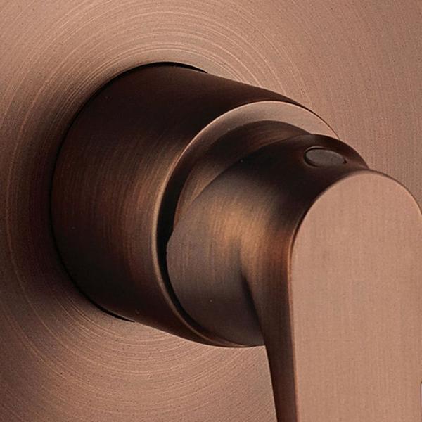 Встраиваемый смеситель Swedbe Terracotta 2557 с подключением на один выход бронза