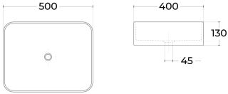 Раковина Sintesi SIN-LVB-APP-409BM 50см чёрный матовый Раковина Sintesi SIN-LVB-APP-409BM 50см чёрный матовый