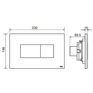 Инсталляция для унитаза Oli 120 ECO Sanitarblock pneumatic 879235pKA03 панель слива Karisma чёрный