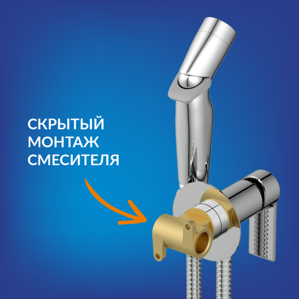 Гигиенический душ Cersanit Brasko A64102 хром