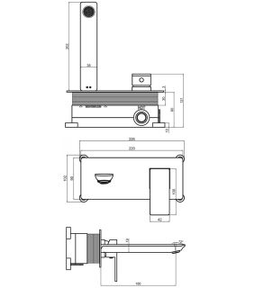 Смеситель для раковины AQUAme Savona AQM6815CR хром