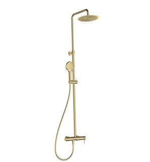 Душевая стойка AQUAme AQM8011BG золото брашированное