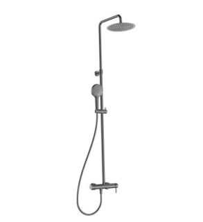 Душевая стойка AQUAme AQM8011GM графит матовый