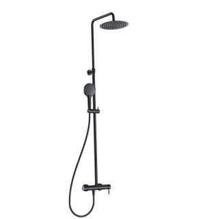 Душевая стойка AQUAme AQM8011MB чёрный матовый