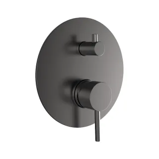 Встраиваемый смеситель на 2 источника AQUAme Siena AQM8803GM графит матовый