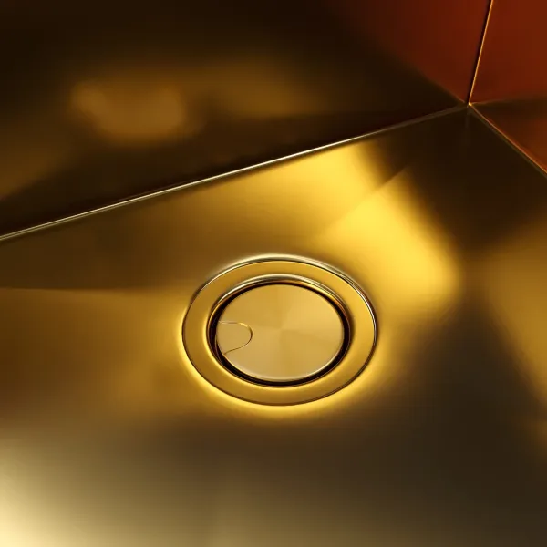 Мойка кухонная Reflexion Como 22-GD  RX2022GD  брашированное золото