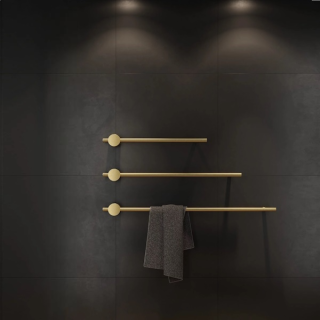 Электрический полотенцесушитель Broner Bruno NF.BR.007.080.0000.MG 100 см без кнопки золото матовое