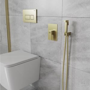 Гигиенический душ со смесителем D&K Bayern.Liszt DA1515007 матовое золото