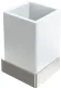 Стакан Boheme Qubic 10724-NB никель брашированный
