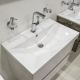 Comforty Тумба-умывальник "Дублин-60" белый глянец с раковиной Comforty 8056