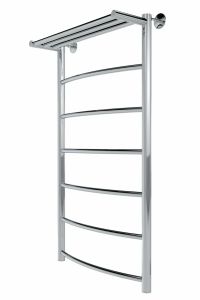 Полотенцесушитель водяной Indigo Arc LASHW100-50P с полкой 100x50 см хром