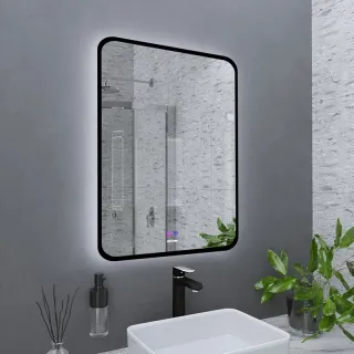 Зеркало с подсветкой Grossman Elegans-норма Black 1770802 70 см чёрный