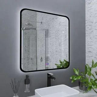 Зеркало с подсветкой Grossman Elegans-норма Black 1780802 80 см чёрный