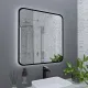 Зеркало с подсветкой Grossman Elegans-норма Black 1780802 80 см чёрный