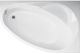 Акриловая ванна VagnerPlast Flora VPBA151FLA3PX-04 правая 150x100см белый