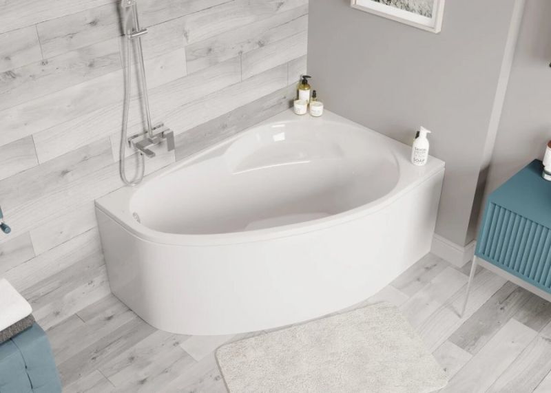 Акриловая ванна VagnerPlast Flora VPBA151FLA3PX-04 правая 150x100см белый