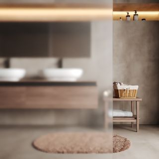 Душевая перегородка WasserKRAFT Rur 30W39RG-MG 90 см профиль розовое золото стекло матовое