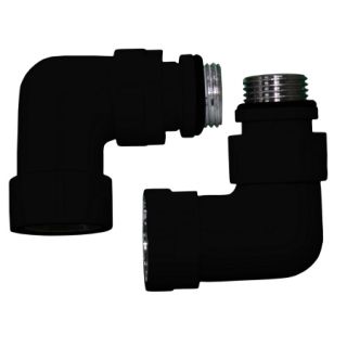 Уголок со сгоном Luxon 761SCH0504ЧМ 3/4"х1/2" г/ш (ЧЕРНЫЙ МУАР)