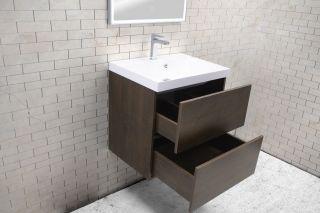 Подвесная тумба под раковину Art&Max Verona Push 60см дуб баррик AM-Verona-Push-600-2C-SO-RB