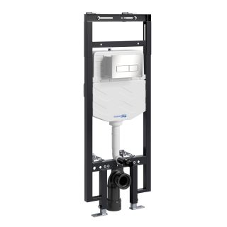 Система инсталляции для унитазов WasserKRAFT Dinkel 58TLT.010.ME.BN03 с кнопкой смыва