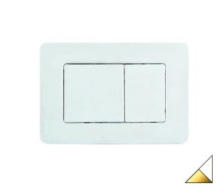 Клавиша смыва Bohem нерж.сталь MATT WHITE+GOLD белый/золото