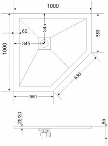 Экран для поддона Grossman Strong GR-S11001001D 100x100см белый