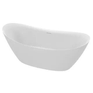 Ванна акриловая AQUAme AQM3504MW 167x73 см белый матовый