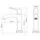 Смеситель для раковины Wonzon & Woghand Flex WW-88018072-BG брашированное золото