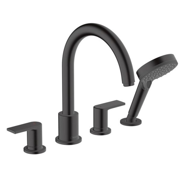 Смеситель на борт ванны Hansgrohe Vernis Shape 71459670S черный