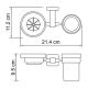 Wasserkraft Lippe K-6526 Держатель стакана и мыльницы Wasserkraft Lippe K-6526 Держатель стакана и мыльницы