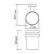Wasserkraft Lippe K-6528 Стакан для зубных щеток стеклянный Wasserkraft Lippe K-6528 Стакан для зубных щеток стеклянный
