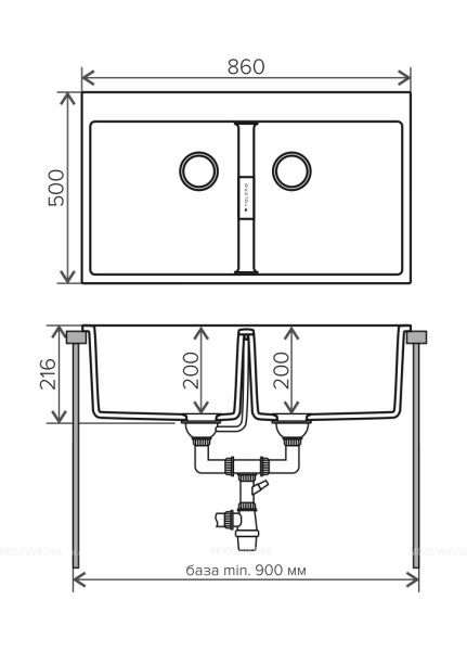 Мойка кухонная Tolero Loft TL-862 474001 сафари