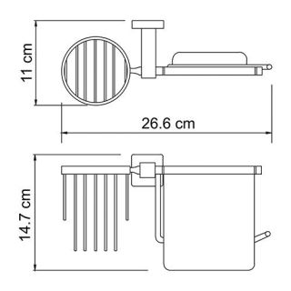 Wasserkraft Lippe K-6559 Держатель туалетной бумаги и освежителя Wasserkraft Lippe K-6559 Держатель туалетной бумаги и освежителя