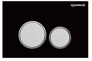 Клавиша смыва Charus Bagliore FP.330.BLACK.10 чёрный, стекло Клавиша смыва Charus Bagliore FP.330.BLACK.10 чёрный, стекло