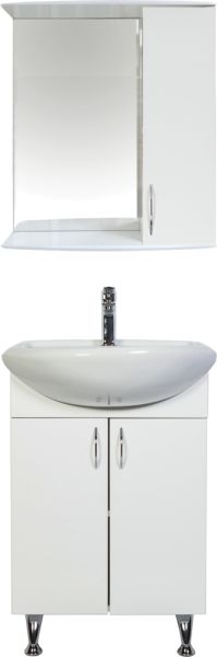 Тумба с раковиной Orange Роса LA-50TUW+RA белый