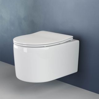 Подвесной унитаз Ceramica Nova Moments CN3003 безободковый белый Подвесной унитаз Ceramica Nova Moments CN3003 безободковый белый