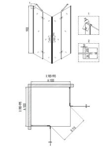 Душевой уголок NIAGARA NOVA NG-6614-08 100x100 см