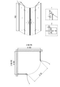 Душевой уголок NIAGARA NOVA NG-6616-08 100x100 см