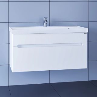 Тумба под раковину СанТа Лондон 224008л 100см белый Тумба под раковину СанТа Лондон 224008л 100см белый