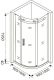 душевой уголок Good Door GALAXY R-100-C-B душевой уголок Good Door GALAXY R-100-C-B