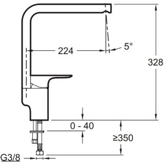 Смеситель для раковины Jacob Delafon ALEO E72360-CP Смеситель для раковины Jacob Delafon ALEO E72360-CP