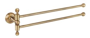 Полотенцедержатель двойной, поворотный, бронза Cezares APHRODITE-TD09-02-M