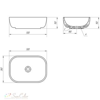 Раковина Cersanit Moduo 50 Square Раковина Cersanit Moduo 50 Square