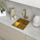 Мойка кухонная Reflexion Como 38-GD  RX2038GD брашированное золото