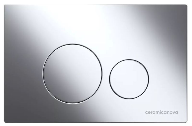 Комплект с инсталляцией Ceramica Nova CN4002_1001CH_1000 унитаз Metropol CN4002 крышка-сиденье с микролифтом и инсталляция Envision CN1001CH с кнопкой смыва хром Round